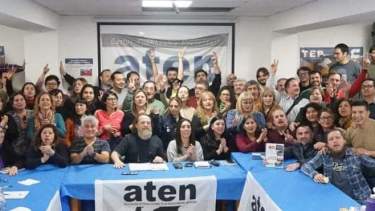 ATEN tuvo una reunión, luego de las masivas renuncias en el gremio de Neuquén. Foto: Gentileza