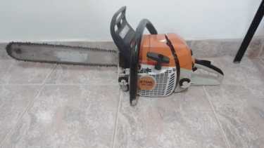 Al mediodía recuperaron la motosierra. Foto gentileza