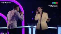 Imagen de La joven de Rincón tuvo una de las mejores batallas en La Voz Argentina y a La Sole le costó decidir