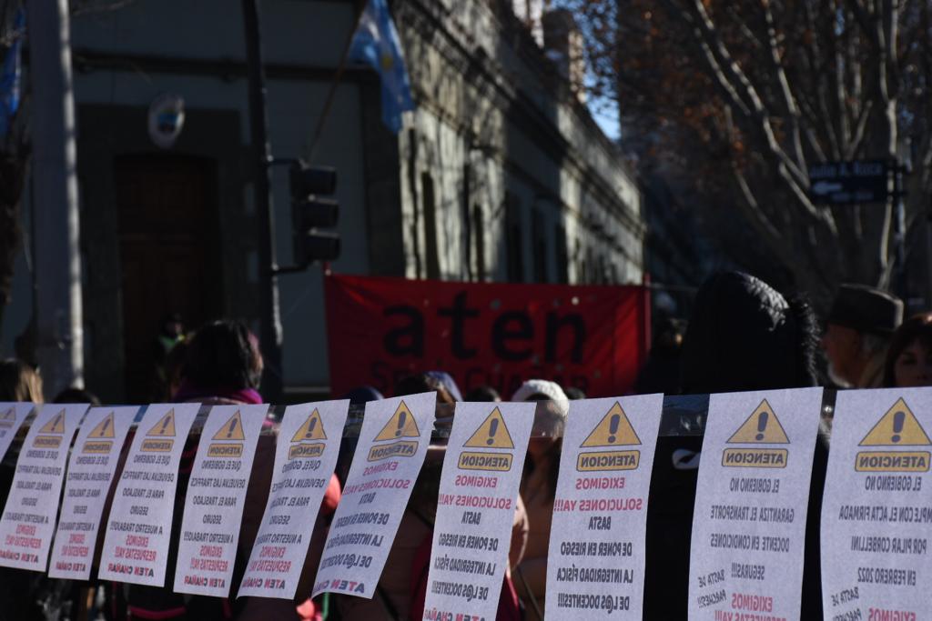 Descontarán días no trabajados a docentes de Vaca Muerta. Foto: Matías Subat