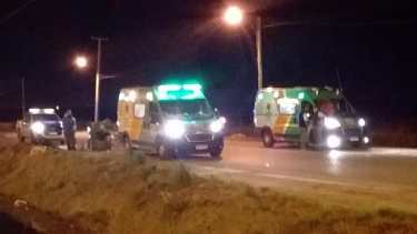 El herido fue asistido por personal del Siarme. Foto gentileza