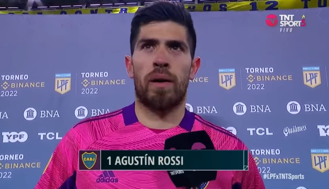 Agustín Rossi nuevamente figura de Boca. Foto: Captura video