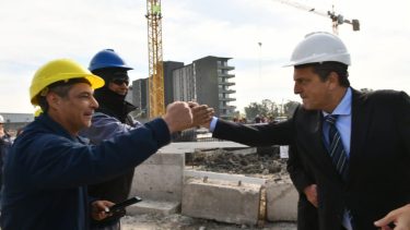Sergio Massa destacó que son 430 mil los trabajadores registrados en el área de la construcción. Foto: gentileza.-