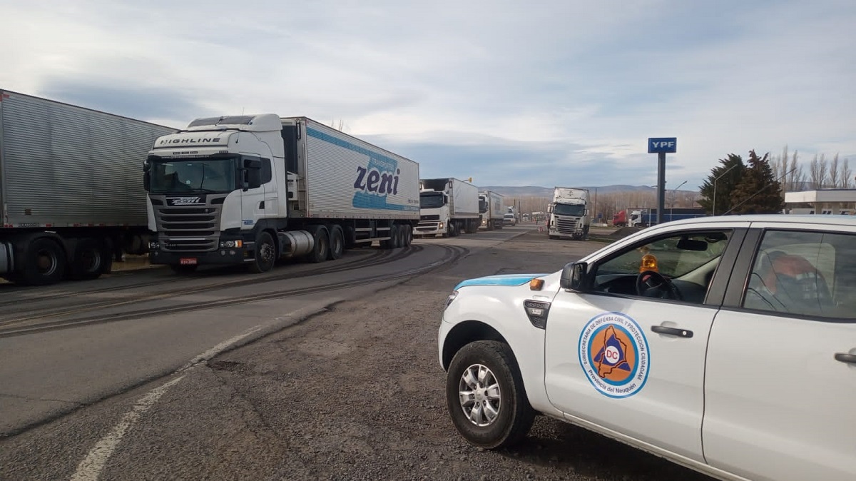 AUmentó la circulación de camiones en los pasos fronterizos de Neuquén. Foto: archivo.. 