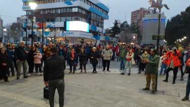 La convocatoria fue realizada por la referente en Neuquén del Frente de Todos, Asunción Miras Trabalón. Foto: Yamil Regules