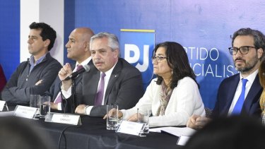 Alberto Fernández volvió a respaldar a Cristina Kirchner, Foto: NA