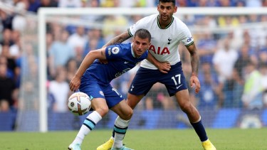 Cristian Romero jugó todo el partido contra Chelsea, en la igualdad 2 a 2 contra Tottenham. Foto: AP 