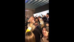 Simpatizantes del Frente Renovador eufóricos provocaron que Massa les pida que dejen de cantar