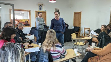 El fiscal general José Gerez presentó su proyecto de juicio directo en San Martín de los Andes. (Gentileza)