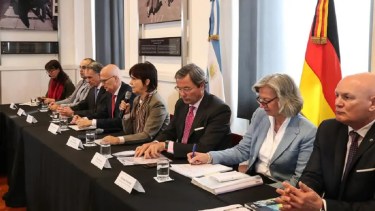 Daniel Sanguinetti encabezó la delegación rionegrina en Buenos Aires. Foto: gentileza.