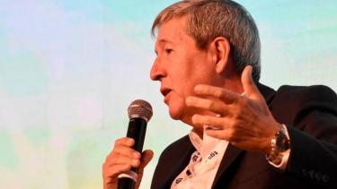 El CEO de TGS, Oscar Sardi, hizo anuncios durante la AOG Patagonia 2022 que se realizó en Neuquén. (Foto: Matías Subat)