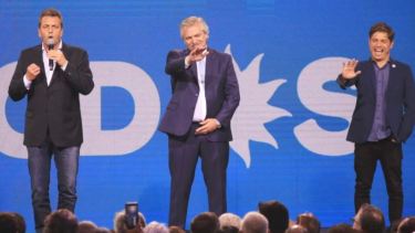 Massa, Fernández y Kicillof habían compartido escenario durante las Elecciones Legislativas del 2021.