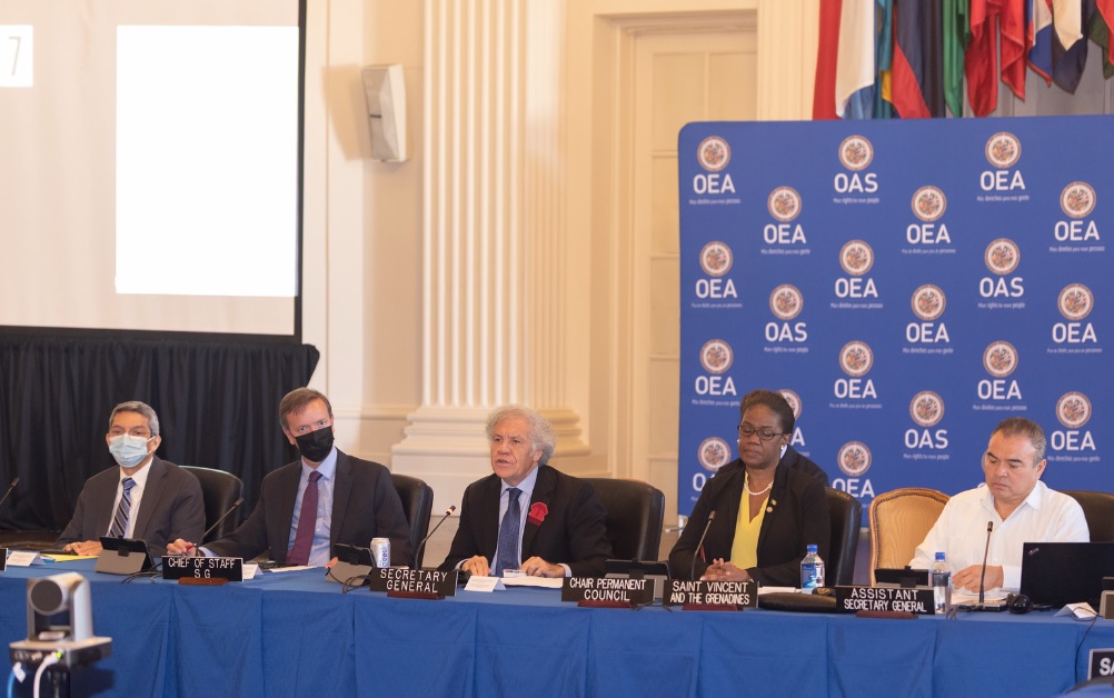 La deliberaciones de la OEA durante esta semana. 