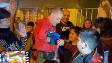 El rescate del pavo terminó casi a las 23 del sábado. (@panchobaggio).-