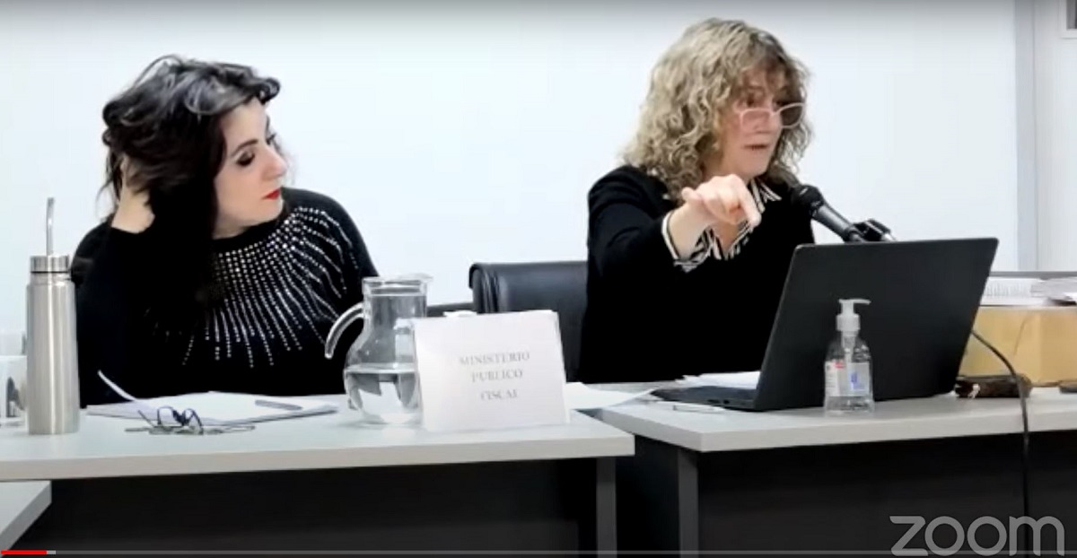 Pizzipaulo y González Taboada, las fiscales que intervinieron en el juicio oral. (Captura)