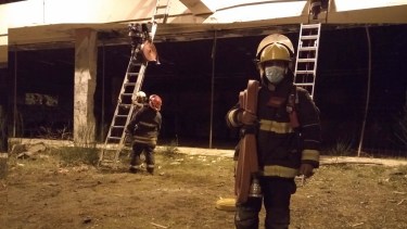 Bomberos voluntarios intimaron a Omar Gutiérrez. Foto: Gentileza