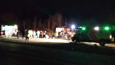 El siniestro vial ocurrió en la madrugada del domingo sobre la Ruta 22 en Cervantes. (Foto gentileza)