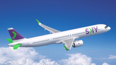 La aerolínea low cost chilena Sky desembarca en Bariloche en el verano con un vuelo internacional. Foto: Archivo