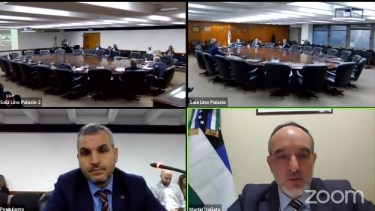 Los aspirantes respondieron las consultas mediante una audiencia remota (Foto: captura)