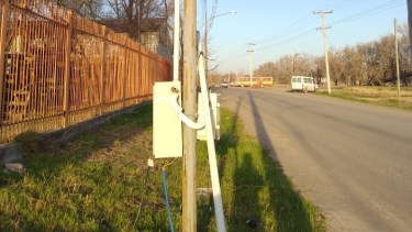Robaron elementos eléctricos del municipio y dejaron sin luz el Parque Industrial de Regina. (Foto Néstor Salas)