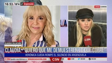 Claudia Villafañe y Verónica Ojeda se dijeron de todo: hasta incluyeron cosas del pasado.-