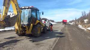 Empezaron los trabajos para recuperar la ruta entre Bariloche y El Bolsón