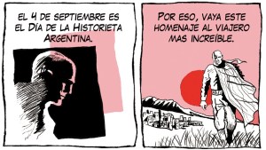 «El viajero más increíble», la tira de Chelo Candia, en el día de la historieta