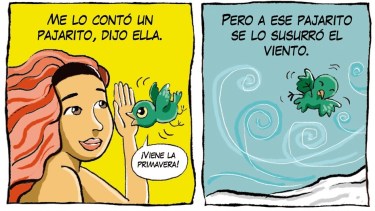 «Un pajarito», la tira de Chelo Candia en el Voy