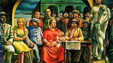 “Ramona y otras mujeres”, una de las obras del artista plástico Antonio Berni.