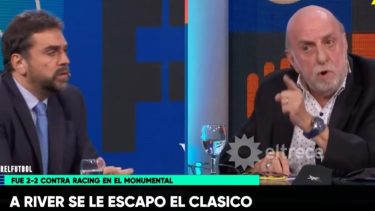 Distasio y Pagani suelen enfrentarse cuando hablan de River y Boca.-