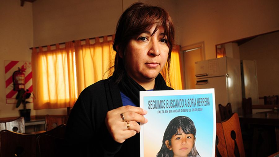 La mamá de Sofía Herrera no dejó nunca de buscar a la niña, desaparecida en 2008.-