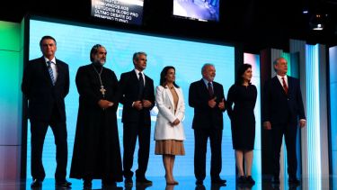 Jair Bolsonaro y Luiz Inácio Lula Da Silva se volvieron a cruzar en el debate televisivo. Foto: Reuters