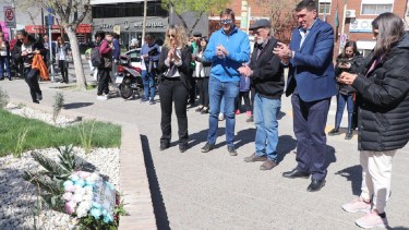 El acto se realizó en la esquina icónica de la movilización en calle Yrigoyen y Villegas. Foto: Gentileza.