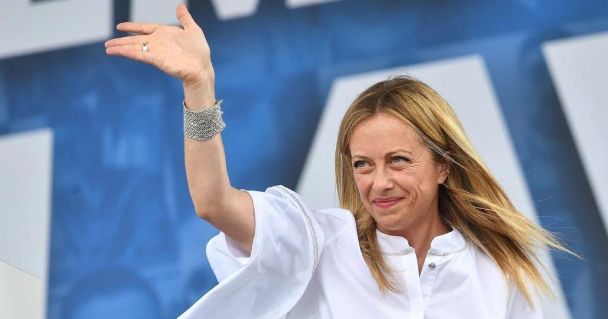 Giorgia Meloni podría ser  la primera mujer premier de la historia de Italia.-