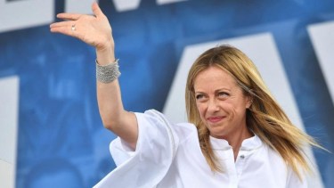 Giorgia Meloni podría ser  la primera mujer premier de la historia de Italia.-