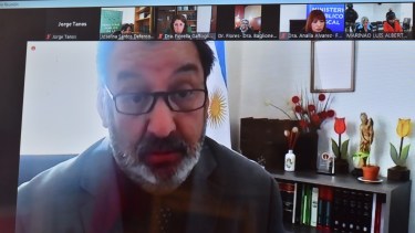 Un momento de la audiencia de formulación de cargos. 