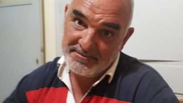 Martín, con la camiseta de la Agrupación Verracos, del cual fue miembro fundador.