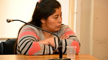 Angélica Paine presenció ayer la audiencia de cesura en la sala Pefaure. Foto: archivo 