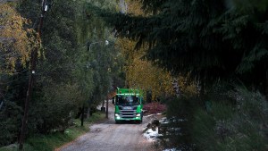 Bariloche probó un camión de recolección de residuos propulsado con GNC 