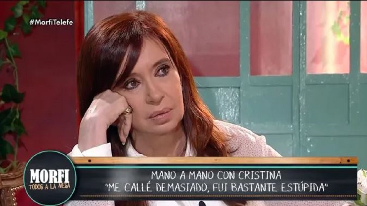 Cristina Fernández de Kirchner participó del programa "Morfi" el 17 de octubre de 2017. (Captura).-