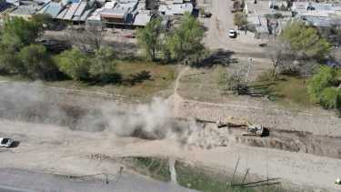 Video: aseguran que no estaba en los planos el caño donde hubo fuga de gas en Choele Choel