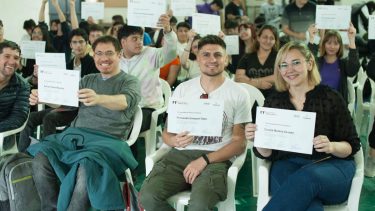 Los docentes y estudiantes forman parte de la EPET 3 de Neuquén. Foto: gentileza. 