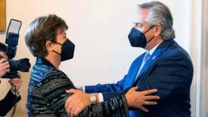 Alberto Fernández se reúne hoy con Kristalina Georgieva del FMI