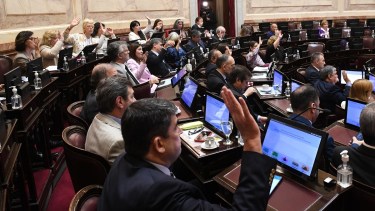 Los 37 senadores presentes votaron el repudio al atentado contra la vicepresidenta.