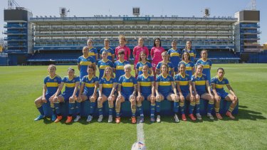 El plantel femenino de Boca tiene en sus filas a la barilochense Miriam Mayorga. 