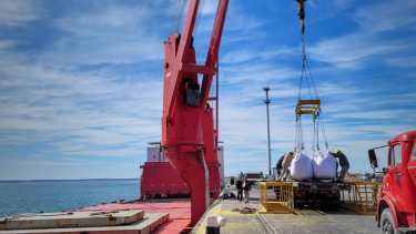 La descarga de arena continuará hasta el viernes 