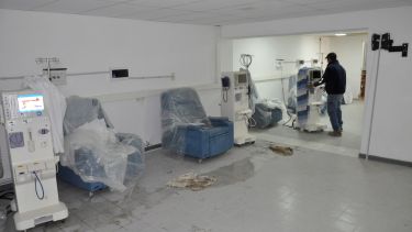 Actualmente realizan distintos trabajos en el interior y exterior del edificio. Foto: José Mellado.