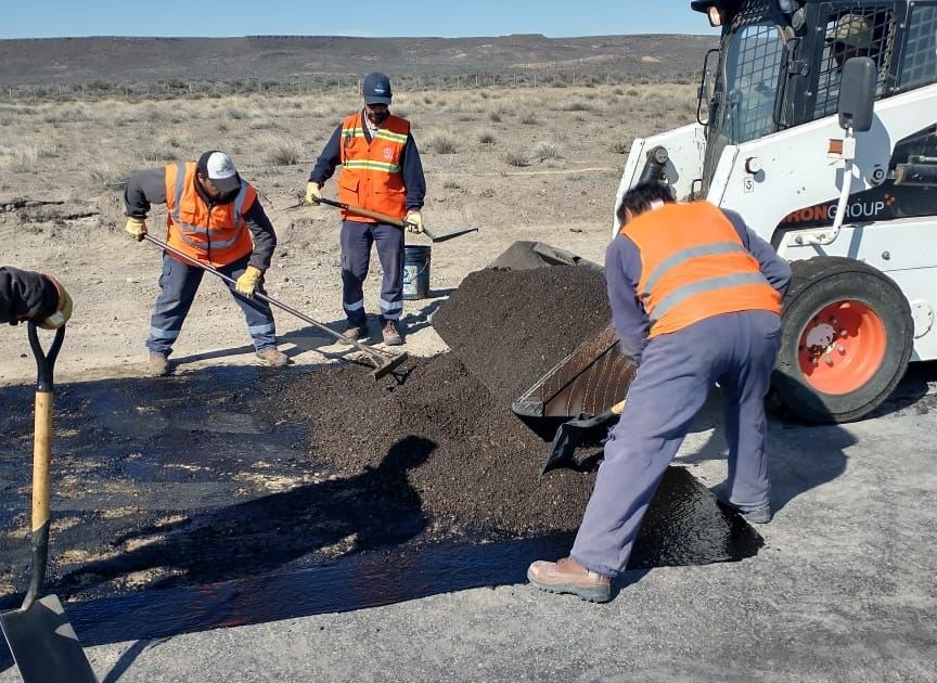 Realizan trabajos de bacheo y mejoras en el pavimento de ruta nacional ...