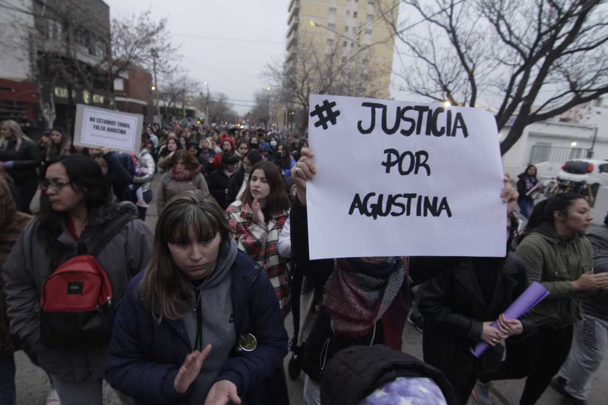 Marcha por el femicidio de Agustina Fernández en Cipolletti. Foto Archivo: Florencia Salto. 