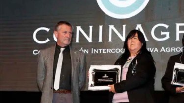 Desde hace once años Magdalena Porma preside la Cooperativa Amuleim Com. Foto: gentileza. 